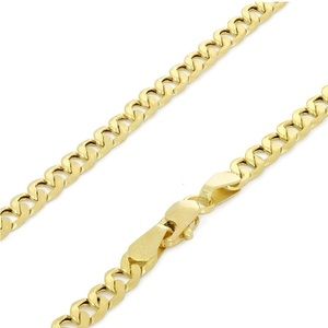 22 inch 3.5mm Cuban Link GOLD chain. 10K Gold, it is NOT Plated or filled.